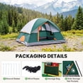 thumbnail image 5 of EDX 2-Person Waterproof Camping Tent with Rainfly, Easy Setup Dome Tent with Mesh Windows & Skylights, Lightweight Portable Tent for Outdoor Camping, Festivals & Backyard, Green, 5 of 9