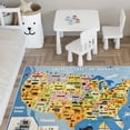 thumbnail image 3 of SUSSEXHOME Contemporary Padded Velvet Fleece Polyester Rug - Low Pile, Non-Slip, Easy-Clean, Ideal for Kids' Rooms - Antistatic, Durable - 47 x 71 Inches - USA, 3 of 7