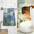 thumbnail image 6 of Coolnut Van Gogh The Starry Night Art Hand Towels Set of 2 Soft Absorbent Towel Hand Cloth, Cotton Fingertip Bath Towels for Home, Bathroom Hotel, Gym and Spa 28 X 16 in, 6 of 6