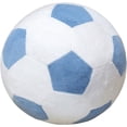 thumbnail image 2 of Soccer Ball Plush Toy Soft Stuffed Sports Cushion Pillow for Party Favors Game Room Decor and Fun Soccer Gifts for Fans, 6 Inch Blue, 2 of 8