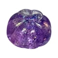 thumbnail image 1 of Pumpkin Head Shape Slow Rising Squishy Stress Relief Ball with Glitter Inside for Adults Halloween Office Calming Decompression Fidget Soft Material Gift (Purple), 1 of 6