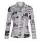 thumbnail image 4 of ICHUANYI Clearance Fashion Women Lapel Printing Front Button Cardigan Long Sleeves Shirt Tops Coat Tops With Pocket(White, S) ICHUANYI WER2023081110483, 4 of 8