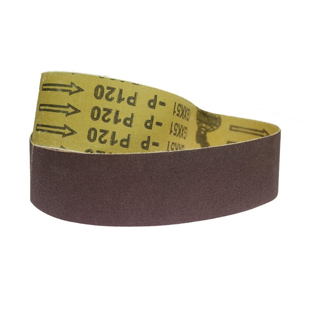 1 0PCS 915 * 10 Cinturones de lijado de 0mm P60 - P800 Banda de pantalla de lijado abrasiva 4 "* 36" for pulido de molienda de metal suave de madera