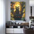 thumbnail image 4 of KLL Tree Meditating Raccoon Print Farmhouse Canvas Wall Art,Wall Decorations For Living Room Office Canvas Wall Decor for Home Decorations, 12'×16’’, 4 of 8