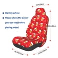 thumbnail image 3 of Wukai Christmas Hat beer Full Set Car Seat Covers with Soft Padding Universal Auto Front Seats Protector and Cushion Mat, 3 of 5
