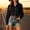 Black, variant on Women's Western Collared Button Down Long Sleeve Shirt Loose Fit Solid Casual Blouse Shirts for Women Pink S