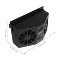 thumbnail image 2 of FENGGUIQU Vehicle Window Fan Black ABS Solar Powered For Car Owners 1Pcs, 2 of 7
