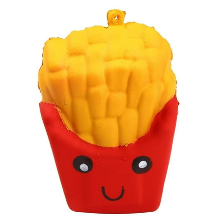 Fashion Funny Squeeze Soft PU French Fries Scented Slow Rising Toys Stress Relief Toys