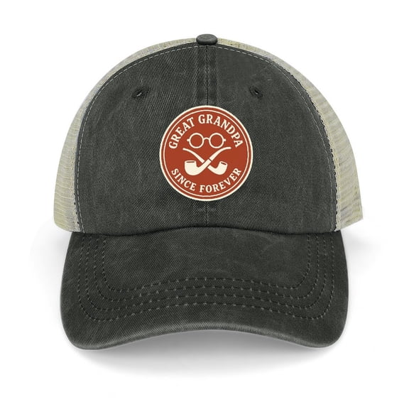 Great Grandpa Black Baseball Cap for Men Women, Adjustable Snapback Hats Trucker Hat