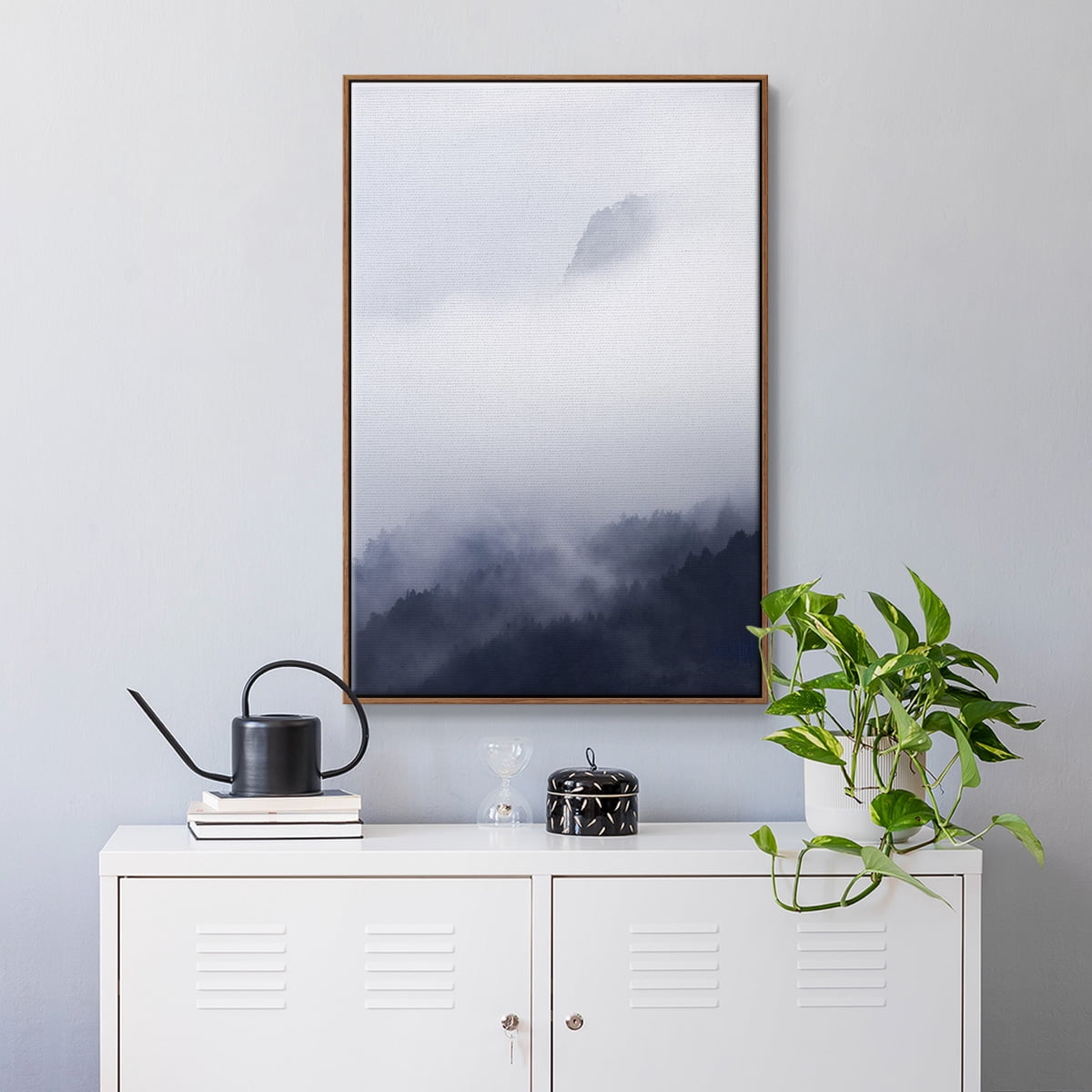 Above the Clouds Framed Premium Gallery Wrapped Canvas - Ready to Hang