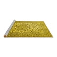thumbnail image 2 of Ahgly Company Machine Washable Indoor Rectangle Persian Yellow Traditional Area Rugs, 8' x 10', 2 of 4