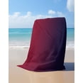 thumbnail image 4 of Black Red Ombre Beach Towels Oversized Super Absorbent, Modern Abstract Art Aesthetics Lightweight Bath Towel Quick Dry Sets For Bathroom/Pool/Rv Camping/Beach Play/Gym Room/Picnic 30"x60", 4 of 8