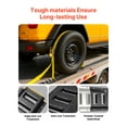 thumbnail image 3 of VEVOR E-Track Tie-Down Rails, 4 Pack, 7.7 ft E Track Rails Secures Cargo & Heavy Loads Up to 2,000 lbs, Trailer Tie-Down System Suitable for Garages, Vans, Motorcycle Tie Downs, ATV Mountings, 3 of 9