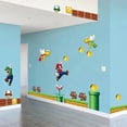 thumbnail image 4 of Two pieces 30×90cm Super Mario stickers Decorative wall stickers for children's room, 4 of 5
