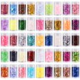 thumbnail image 1 of Set de purpurina LICOOL, gruesa y fina, mezclada, 45 colores, para manualidades, 1 of 7