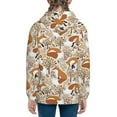 thumbnail image 4 of Hoodies for Teen Girls Boys - Autumn Fox with Brown Plants Warm Boys' Fashion Zip Up Hoodies & Sweatshirts, Boys Girls Kids Clothes Size 7-8 Youth Pullover with Kangaroo Pocket, 4 of 5