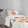thumbnail image 5 of Ambesonne Ice Cream Quilted Bedspread Set 2 Pcs, Cherries Colors, Twin Size, Multicolor, 5 of 6