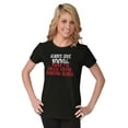 thumbnail image 3 of Always Give 100 Unless Donating Blood Womens Fitted Plus Size Graphic Tee Brisco Brands 2X, 3 of 5