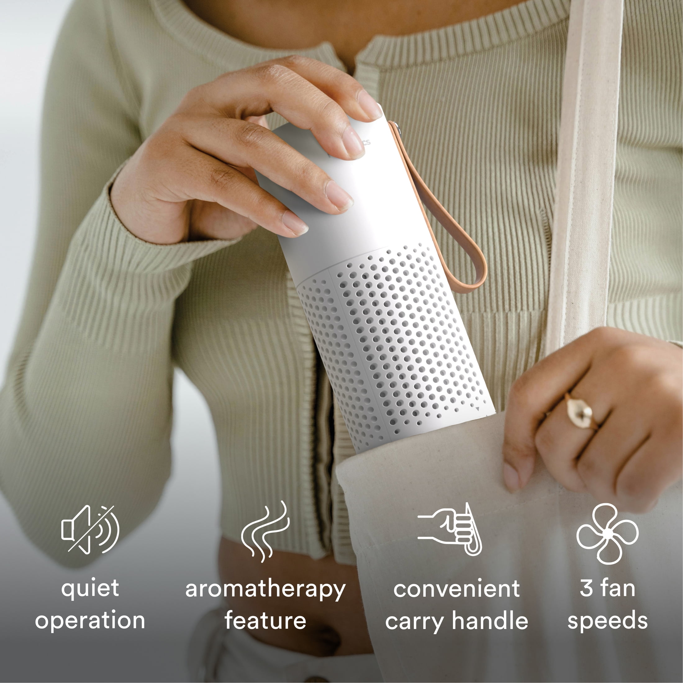 Homedics Portable Air Purifier with Aromatherapy