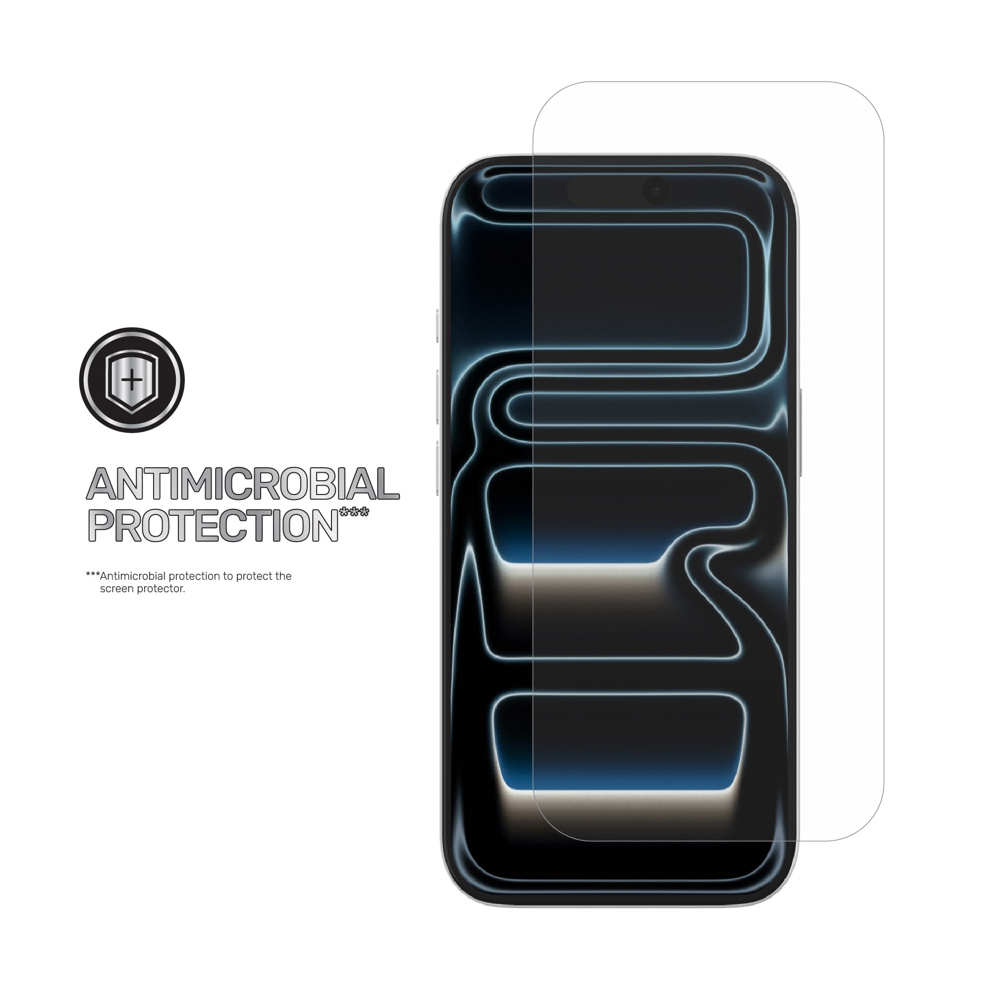 DuraGlass DefenseTech Glass Screen Protector with Blue Light Filter for iPhone 18 Pro / 17 Pro with Easy Application Tray