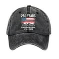 thumbnail image 2 of BVEBJDX 250th Anniversary 250 Years Freedoms Baseball Hat Running Cap, for Daily and Outdoor Use, for Holiday Vision Decor Themed Decorative, 2 of 3