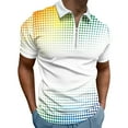 thumbnail image 1 of BOBOGOJP Polos de Mode pour Hommes Séchage Rapide Manches Courtes Performance Polo pour Golf Randonnée Équitation (Blanc,G), 1 of 5