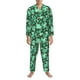 thumbnail image 3 of Fotbe Sea Turtle Pijama de Hombre con Estampado de Manga Larga, Conjunto de 2 Piezas, Ropa de Dormir Suave y Cómoda con Bolsillos-Medium, 3 of 7