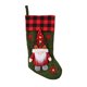 thumbnail image 1 of Adornos Navideños Gnomo Muñeca Sin Rostro Calcetines Navideños Bolsas De Regalo A Cuadros Rojos Y Negros Colgadores Para Calcetines Navideños, 1 of 4