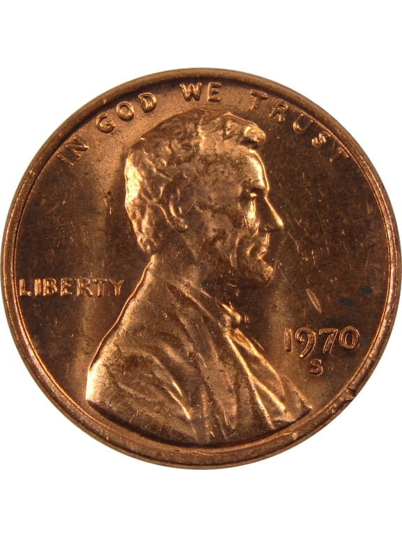1970 S Large Date Lincoln Memorial Cent BU Uncirculated Penny 1c Coin