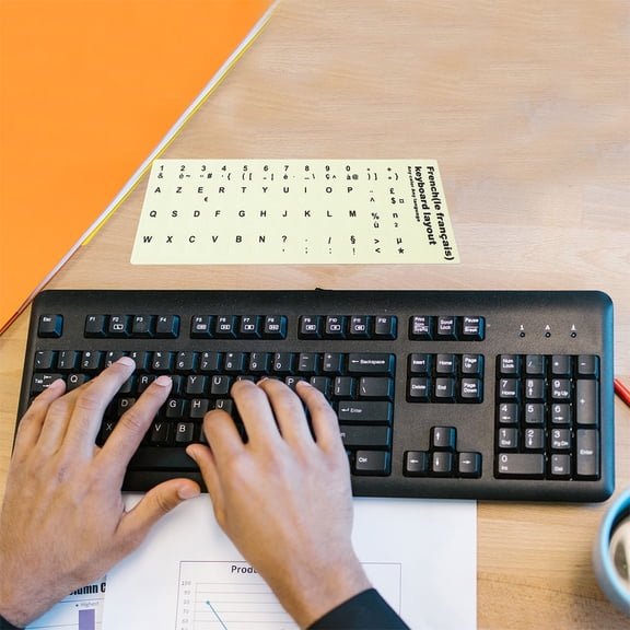 ifundom Keyboard Stickers with Night Light for Laptop and Desktop, Stylish and Easy to Use