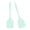 Green, variant on Set of 2 Soft Silicone Turner Sturdy Silicone Kitchen Spatula Soft Front Protects Pans Great for Daily Use