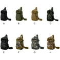 thumbnail image 4 of Qarigey Bolsa de pecho ligera e impermeable para hombre, adecuada para acampar y hacer senderismo, bandolera, capacidad de bolsa de pecho Bolsas de mensajero y de hombro Negro, 4 of 6