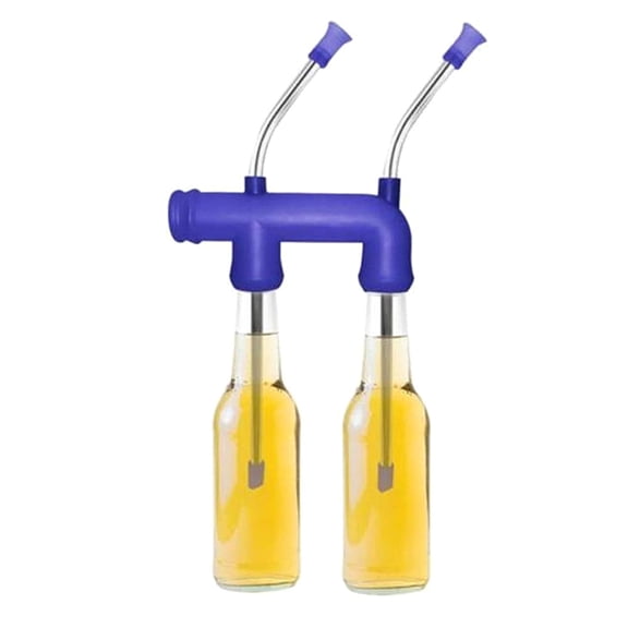 Double Beer Snorkel, Beer Dispenser, Beer Funnel, for Beer Games, Party, Birthday, Christmas, New Year