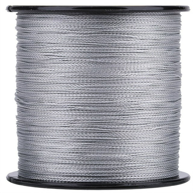 Fish Line Multifilament Fishing Line 4 Strands Fish Line 300m PE Braided 4 Strands Super Strong Fishing Lines Multi Filament Fish Rope Cord Grey 1.5