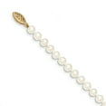 thumbnail image 2 of Collier de Perles Rondes en Or Jaune 14K 5-6mm Blanc FW Cultivé 24 Pouces, 2 of 3