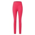 thumbnail image 6 of Women Slim Fit Yoga Leggings – No Pocket Minimalist Design Stretch Tight Workout Pants, Black Leggings Women Athletic Training Bottoms For Daily Movement, 6 of 6