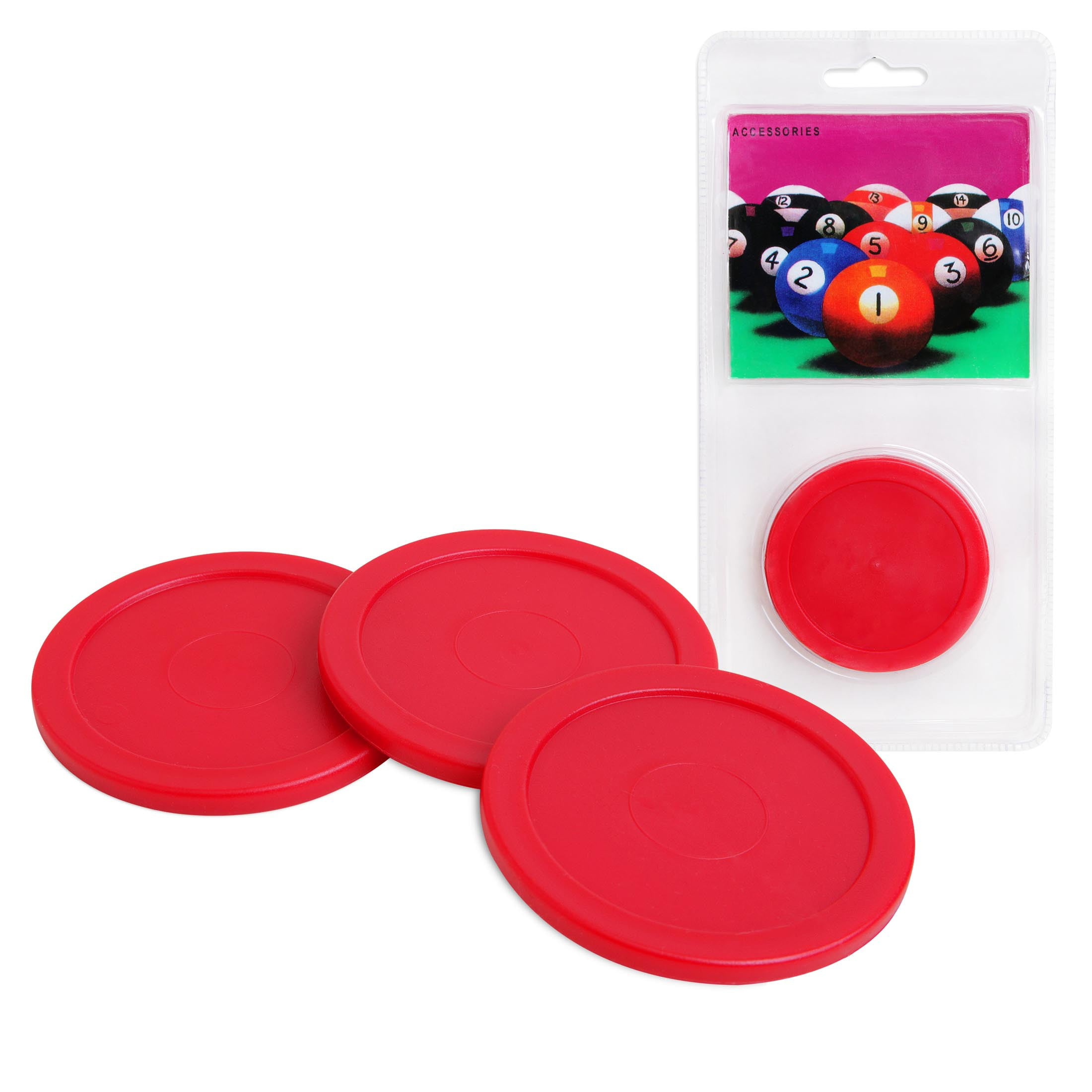 OKKO Air Hockey Puck 2.5”/63 mm in a Blister, Pack of 3