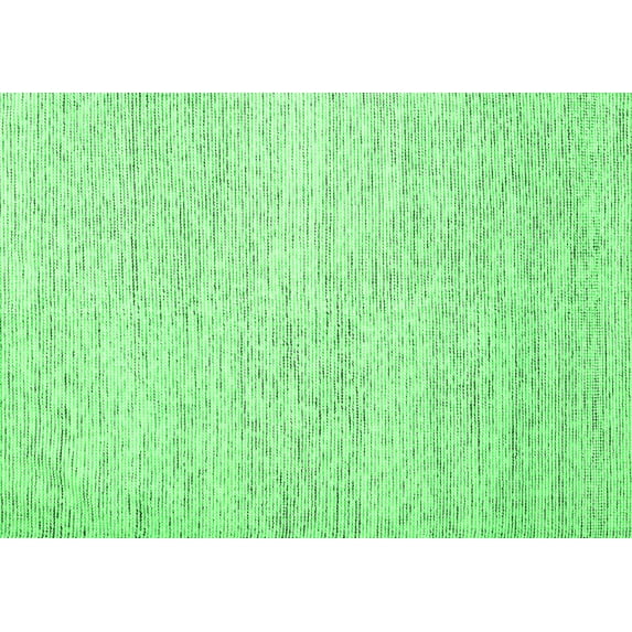 Ahgly Company Indoor Rectangle Abstract Green Contemporary Area Rugs, 2' x 5'