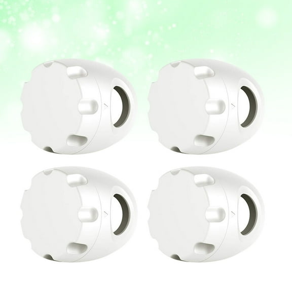 ibasenice 4Pcs Bifold Door Locks Child Safety White Plastic Handle Cover