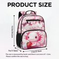 thumbnail image 7 of Jeiento Axolotl Kids Preschool Backpack 13.5", Cherry Blossom Lightweight Toddler Bookbag with Multiple Pockets, Dual Use Shoulder Bag for Travel Outdoor, 7 of 7