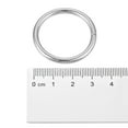 thumbnail image 5 of Metal O Rings, 40 Pack 25mm(0.98") ID 3mm Thickness Multi-Purpose Non Welded O-Ring Buckle, Silver Tone, 5 of 5