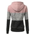 thumbnail image 1 of Sweat à Capuche Patchwork avec Poche pour Femmes et Filles, Automne, 1 of 4