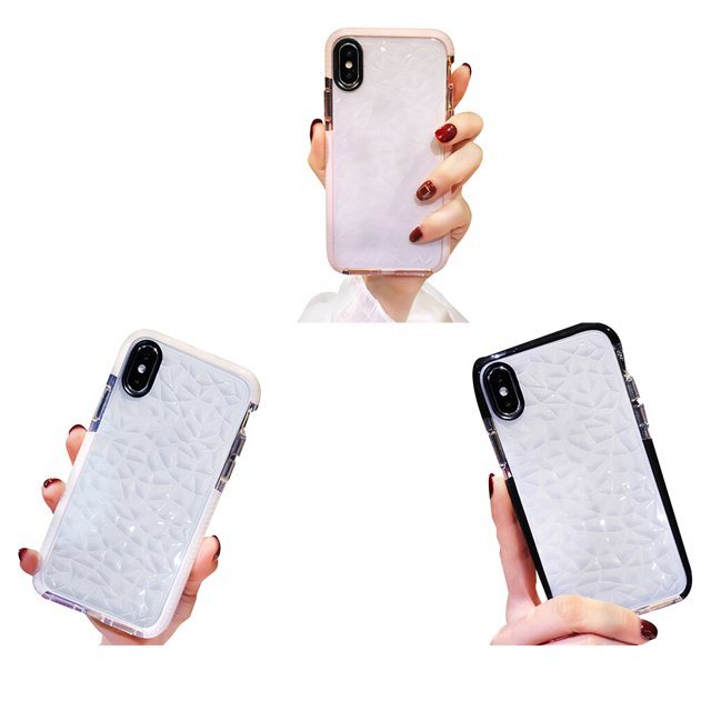 Replacement For iPhone 6 6s Plus 7 8 prism casing transparent full Plus X Case Cover Transparent Prism Pattern Full Protective Soft TPU Casing