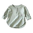 thumbnail image 3 of Bovxnpu Unisex Girls Long Sleeve Shirts Undershirts Long Sleeve Slub Cotton Base Layer Pullover Girls Tops, 3 of 7