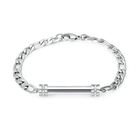 Color Steel Cremation Ashes Jewellery Small Urns Bracelets Women Men Memorial Bracelets