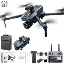 InsCrazy GPS Drone with 2.7K Camera, Laser Obstacle Avoidance, 5-Inch Touchscreen Remote, 5G FPV, 3-Axis Gimbal, 500g Payload, 6000m/19000ft Range, 30 Min Flight