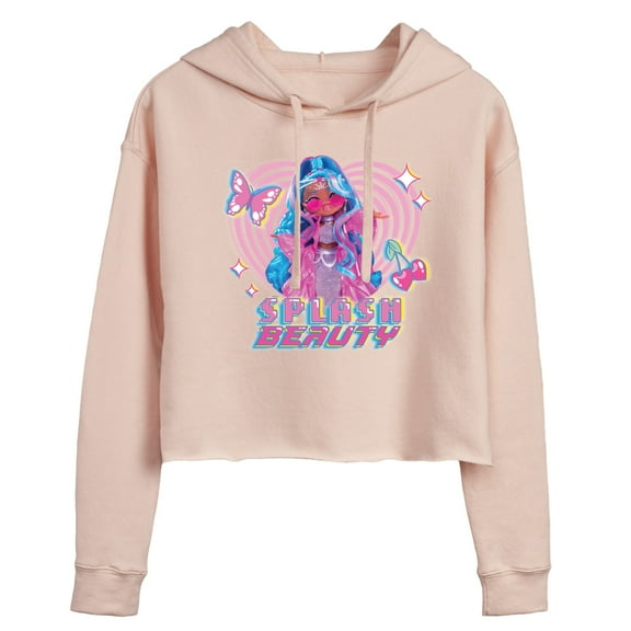 LOL OMG! Fashion Dolls - Splash Beauty w/ Butterflies & Hearts - Juniors Cropped Pullover Hoodie