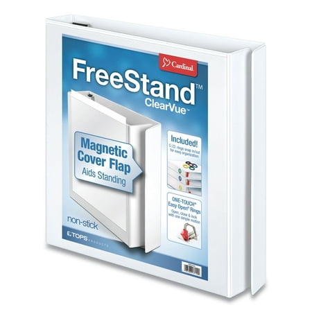 UPC: 0083086431005 | Cardinal FreeStand Easy Open Locking Slant-D Ring Binder  1  Cap  11 x 8 1/2  White