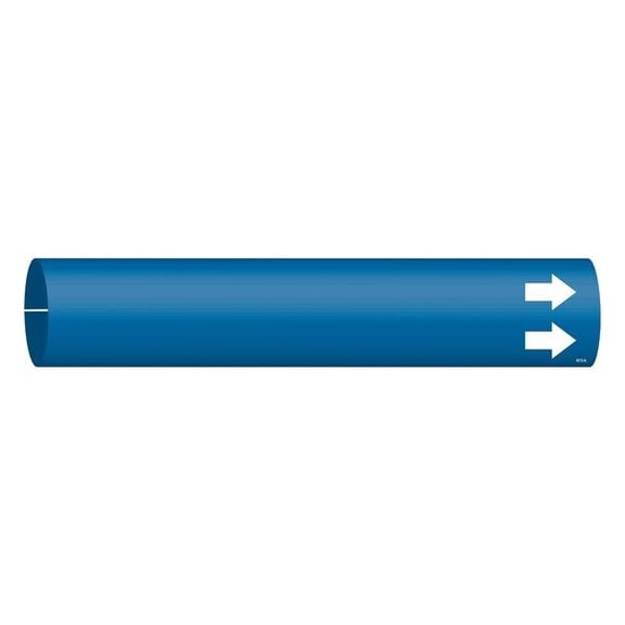 Brady Pipe Marker,(Blank),Blue,3/4 to 1-3/8 In 4013-A