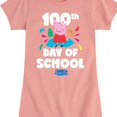 thumbnail image 3 of Peppa Pig - 100Th Day Of School Peppa - Girls Toddler And Youth Fitted Short Sleeve Tee, 3 of 5